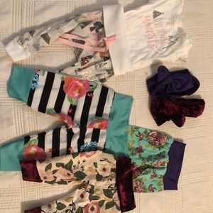 Lot of baby girl going home outfits